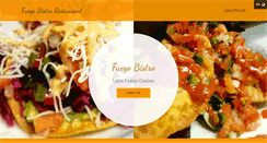 Desktop Screenshot of fuegobistro.com